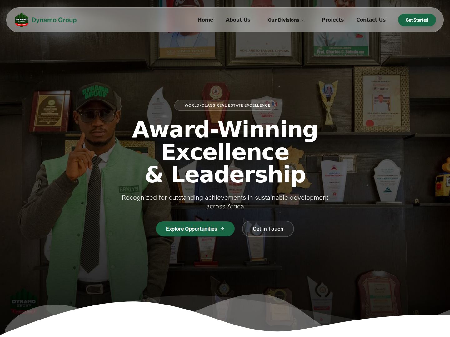 Dynamo Group homepage screenshot