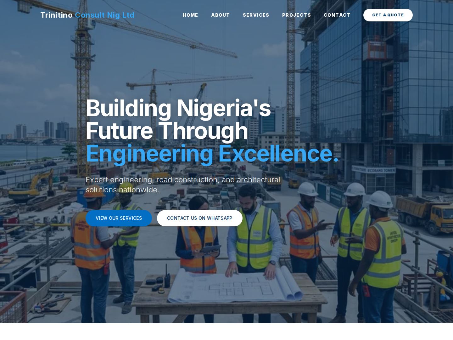 Trinitino Consult homepage screenshot